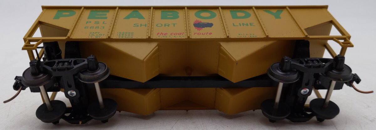 American Models 308 S Gauge Peabody 2-Bay Hopper AM #6683 EX/Box