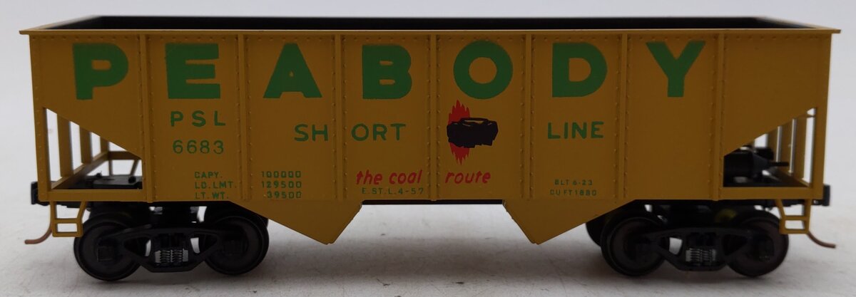 American Models 308 S Gauge Peabody 2-Bay Hopper AM #6683 EX/Box