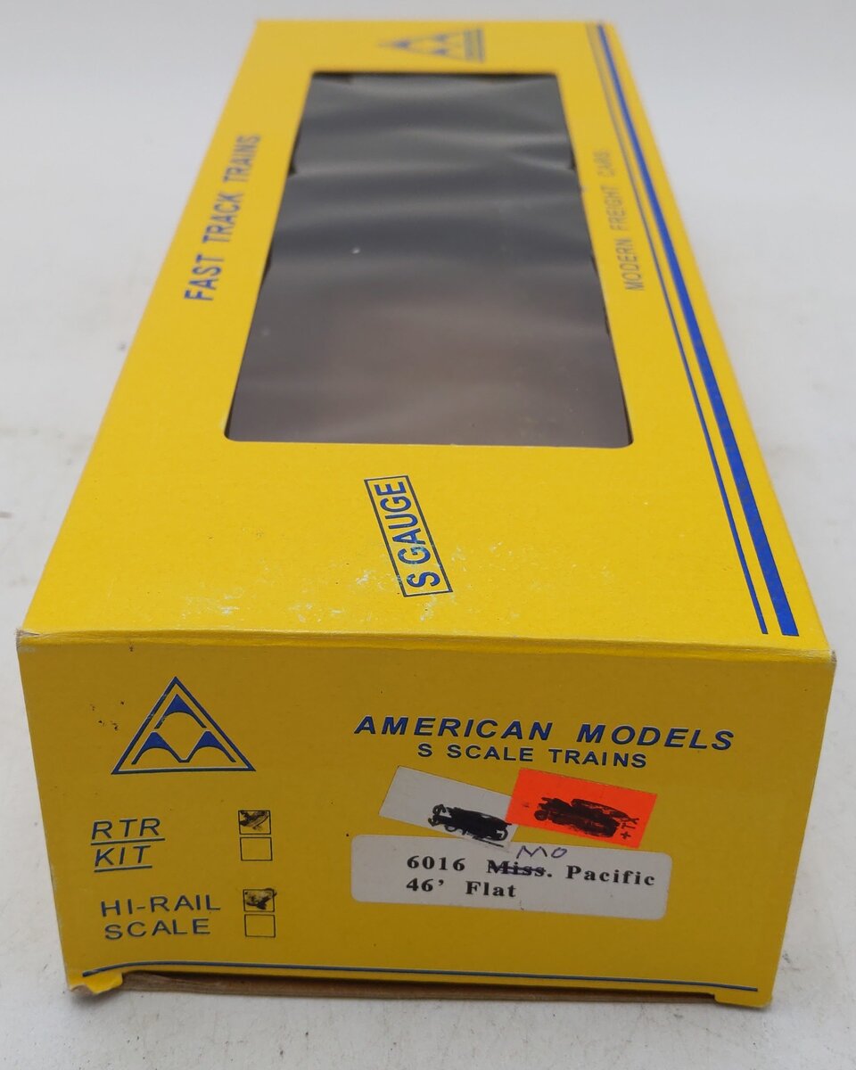 American Models 6016 S Gauge Missouri Pacific Flatcar With Load #99423 LN/Box