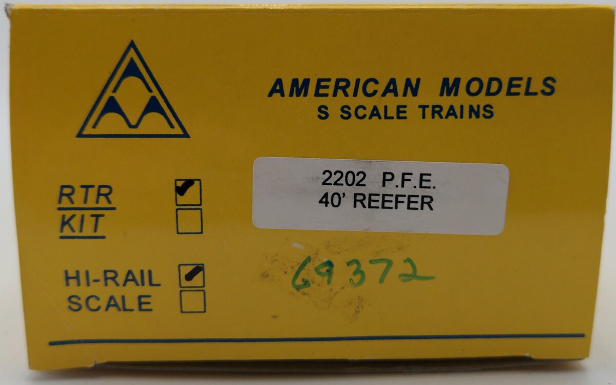 American Models 2202 S Scale P.F.E. 40' Reefer EX/Box