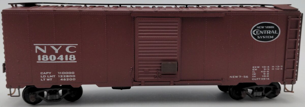 American Models 113 S Scale New York Central Boxcar #180418 EX/Box