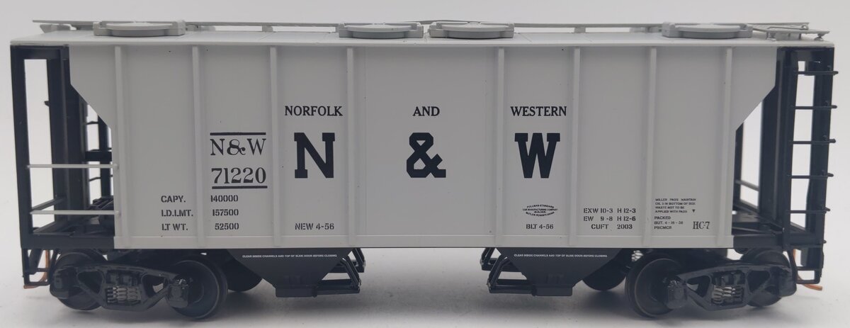 MTH 35-75043 S-Scale Norfolk and Western PS-2 (2-Bay) Hopper Car #71220