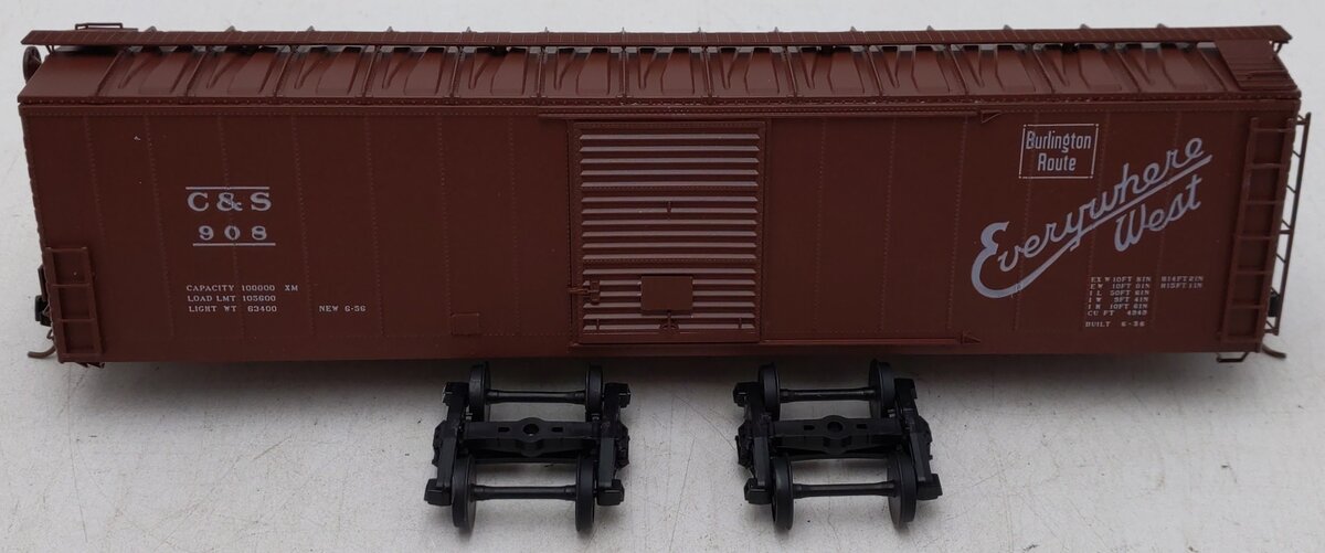 Pacific Rail 1991 S Gauge Colorado & Southern Boxcar #908 VG/Box