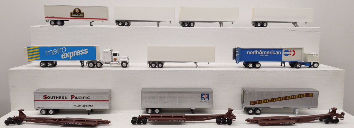 Ertl & Others S Scale Assorted Trailers [13] EX