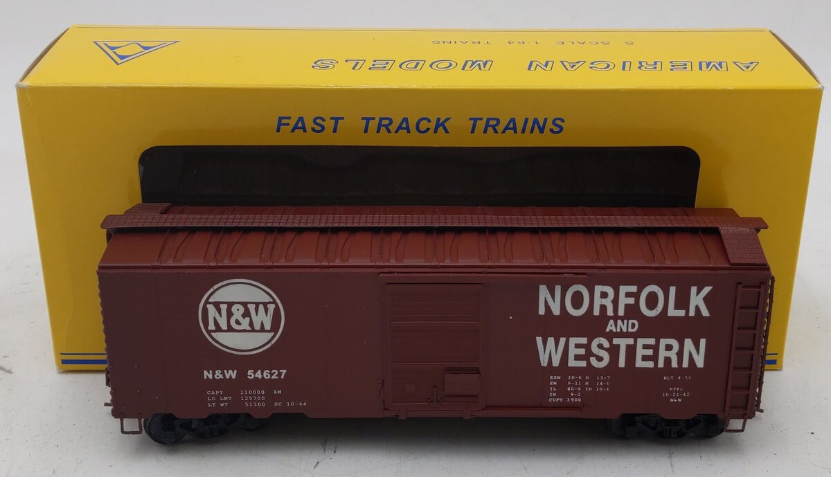 American Models 1131 S Scale Norfolk & Western 40' Box Car #54627 LN/Box