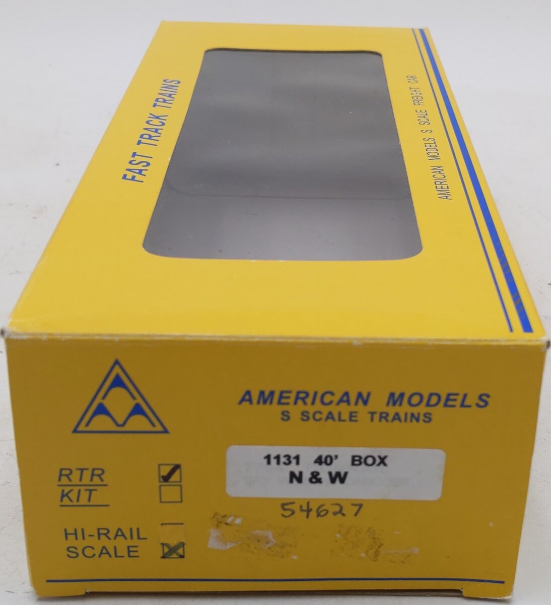 American Models 1131 S Scale Norfolk & Western 40' Box Car #54627 LN/Box