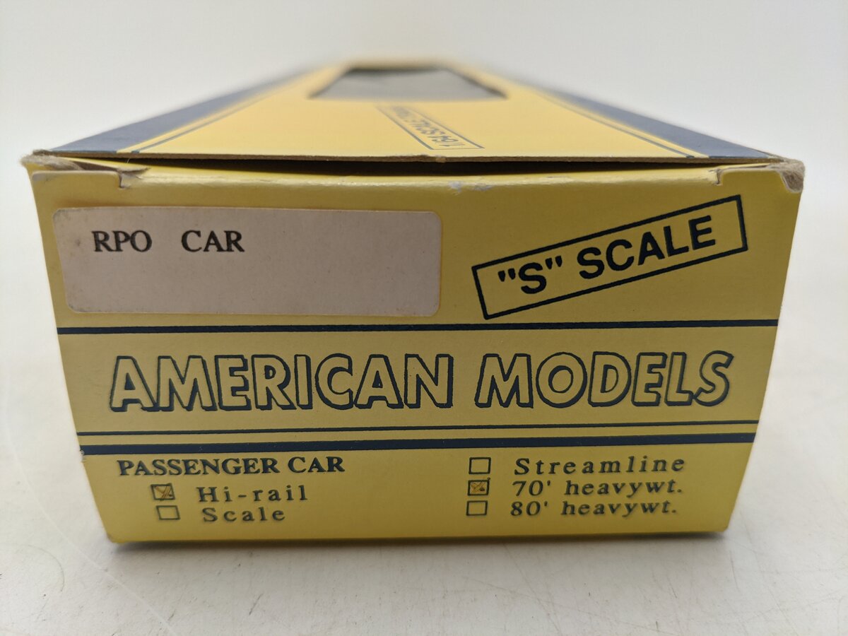 American Models 1625 S Scale Pulman Post Office Passenger Car EX/Box