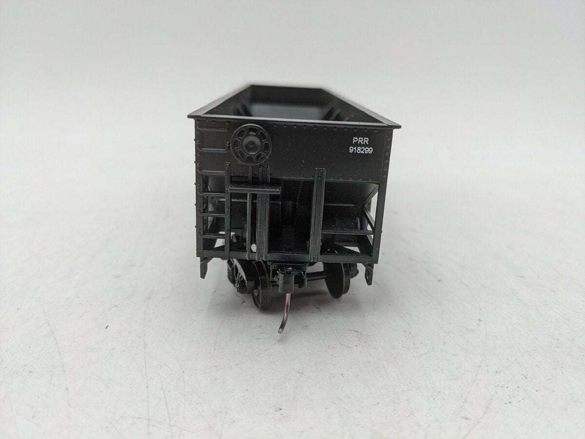 American Models 3458B S Scale PRR 4-Bay Hopper Scale- Wheels & Couplers EX/Box