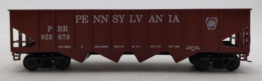 American Models 3458R S Scale PRR 4-Bay Hopper #923678 LN/Box