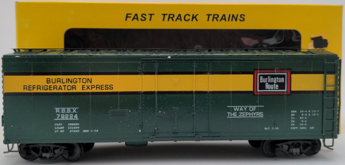 American Models 223 S Burlington Express Reefer #79224 EX/Box