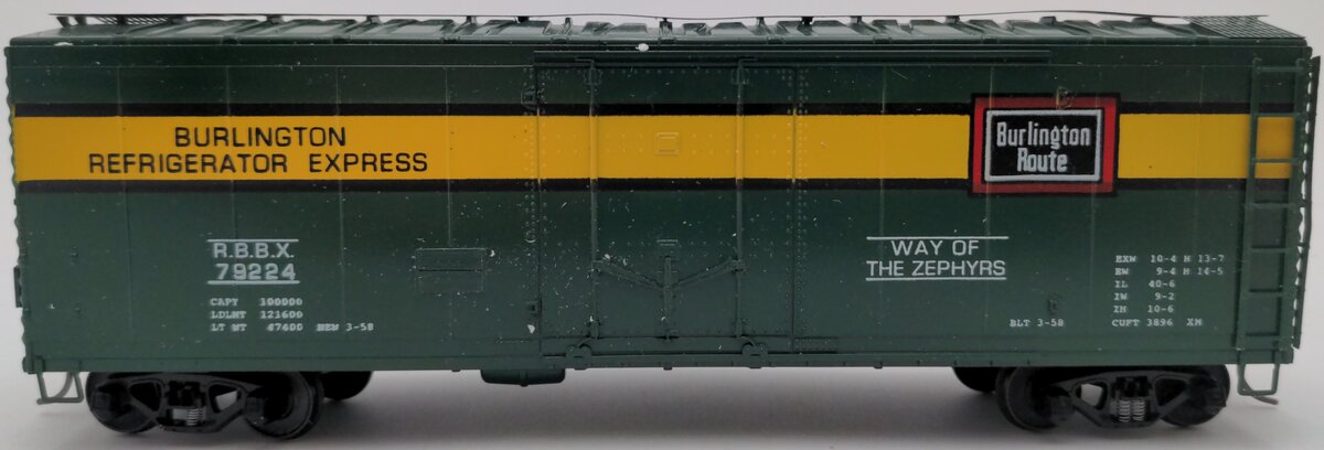 American Models 223 S Burlington Express Reefer #79224 EX/Box