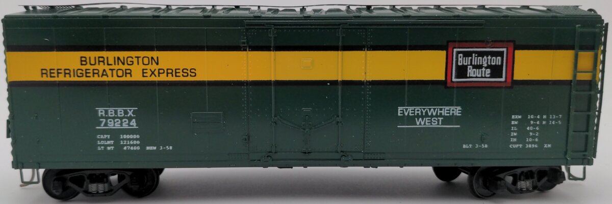 American Models 223 S Burlington Express Reefer #79224 EX/Box