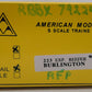 American Models 223 S Burlington Express Reefer #79224 EX/Box