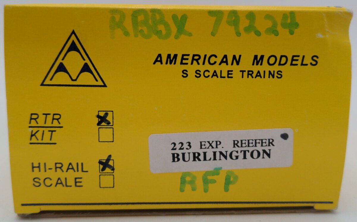American Models 223 S Burlington Express Reefer #79224 EX/Box