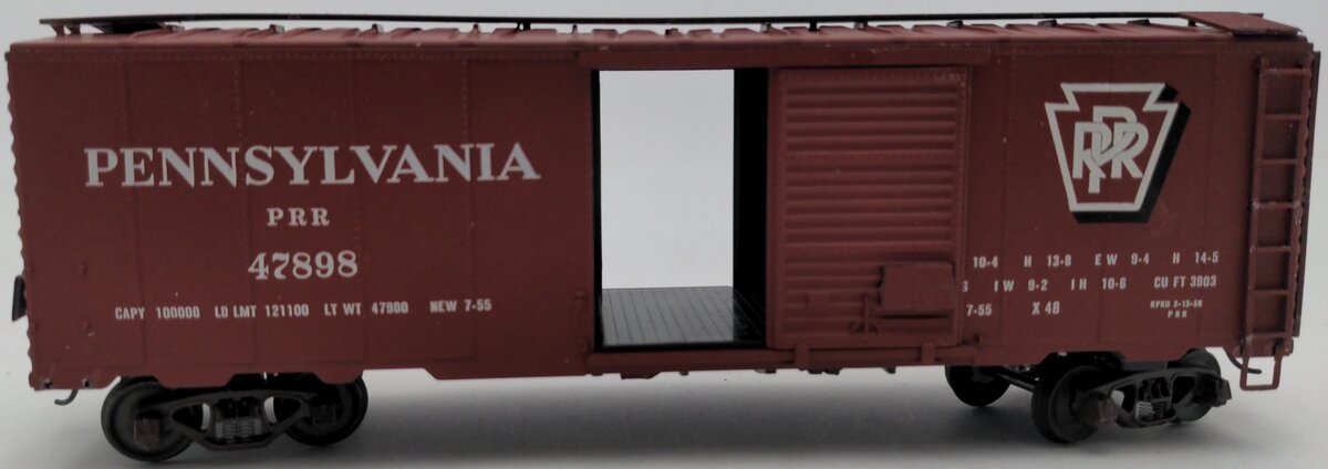 American Models S Scale Pennsylvania Boxcar #47898 EX