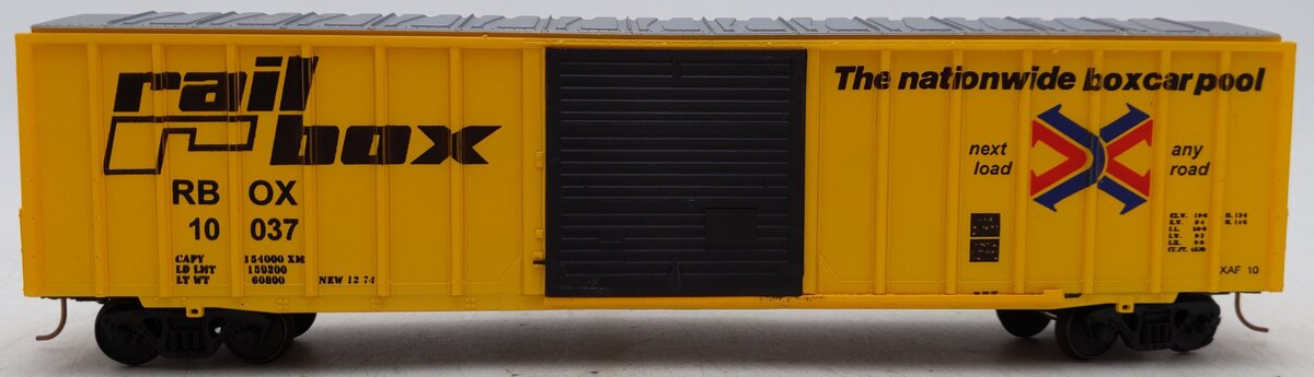 American Models 1501 S Gauge Railbox Boxcar #10037 EX/Box