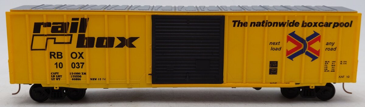 American Models 1501 S Gauge Railbox Boxcar #10037 EX/Box
