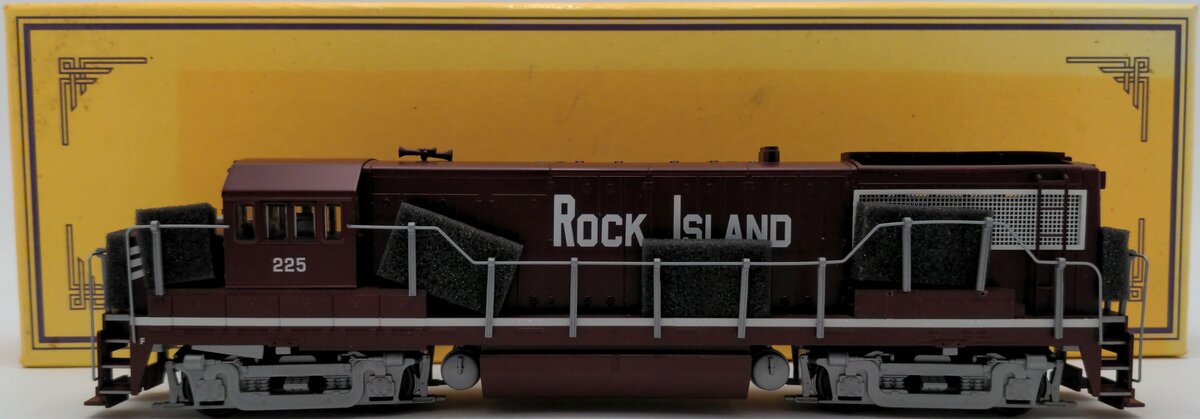 American Models U2507 Rock Island U25B Diesel Locomotive #225 (Scale Wheels) EX/Box