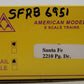American Models 2210 S Gauge AT&SF 40' Reefer Car (Hi-Rail) EX/Box