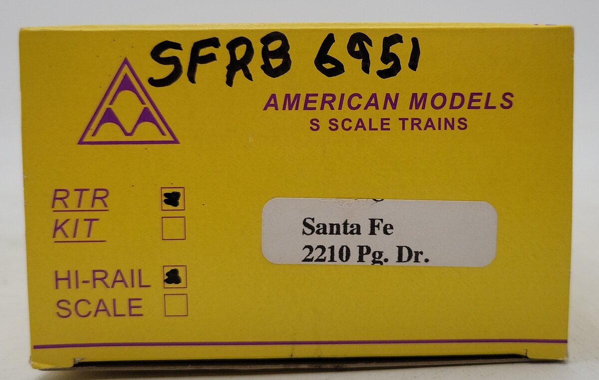 American Models 2210 S Gauge AT&SF 40' Reefer Car (Hi-Rail) EX/Box