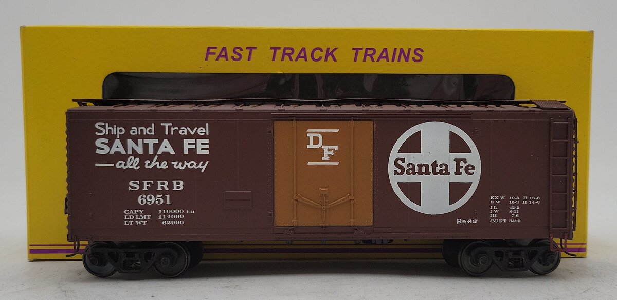 American Models 2210 S Gauge AT&SF 40' Reefer Car (Hi-Rail) EX/Box