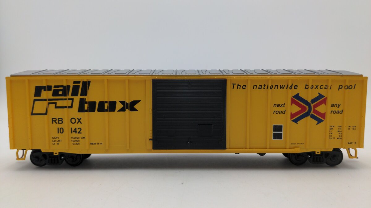 American Models 1501 S Scale Railbox Boxcar #10142 EX/Box
