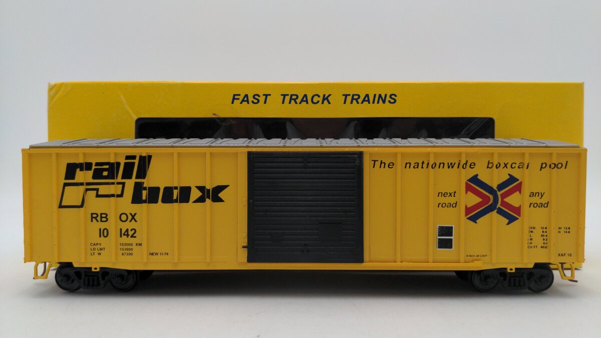 American Models 1501 S Scale Railbox Boxcar #10142 EX/Box