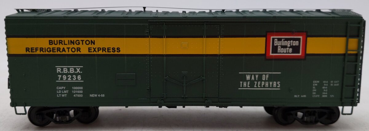 American Models 2223 S Burlington Express Reefer #79236-Scale EX/Box