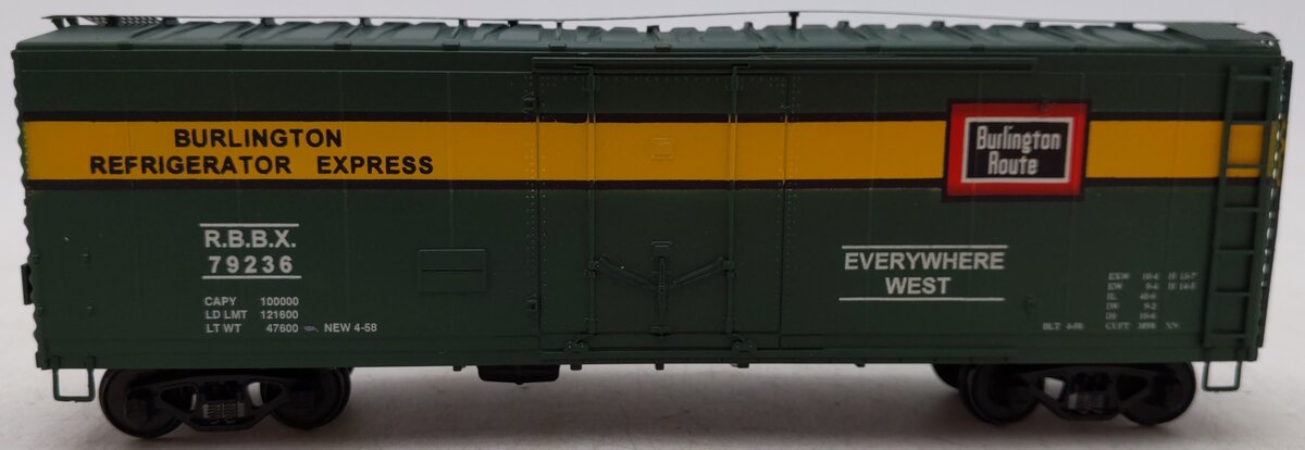 American Models 2223 S Burlington Express Reefer #79236-Scale EX/Box