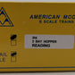 American Models 3214 S Gauge Reading Hopper #80538 EX/Box