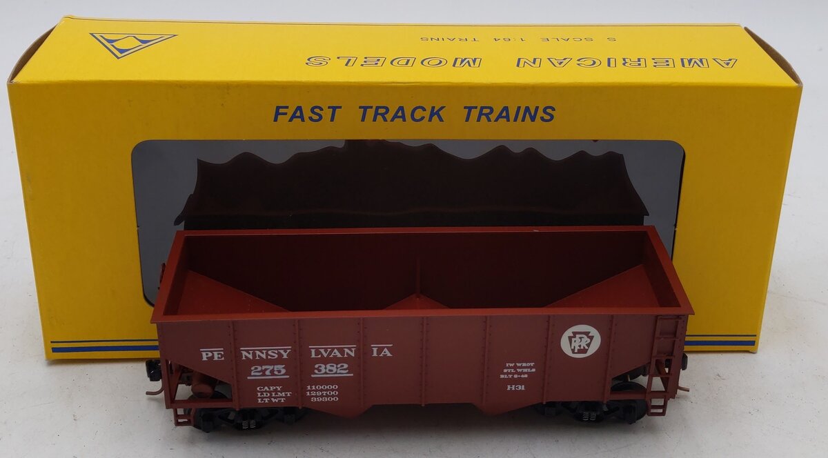 American Models 3207 S Scale Pennsylvania 2-Bay Hopper #275382 LN/Box