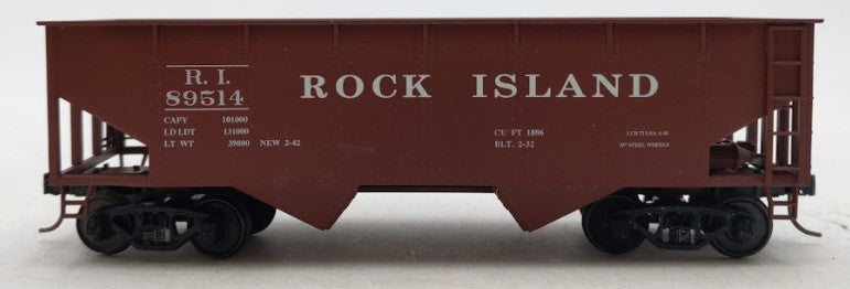 American Models 3274 S Scale Rock Island 2-Bay Hopper #89514 LN/Box