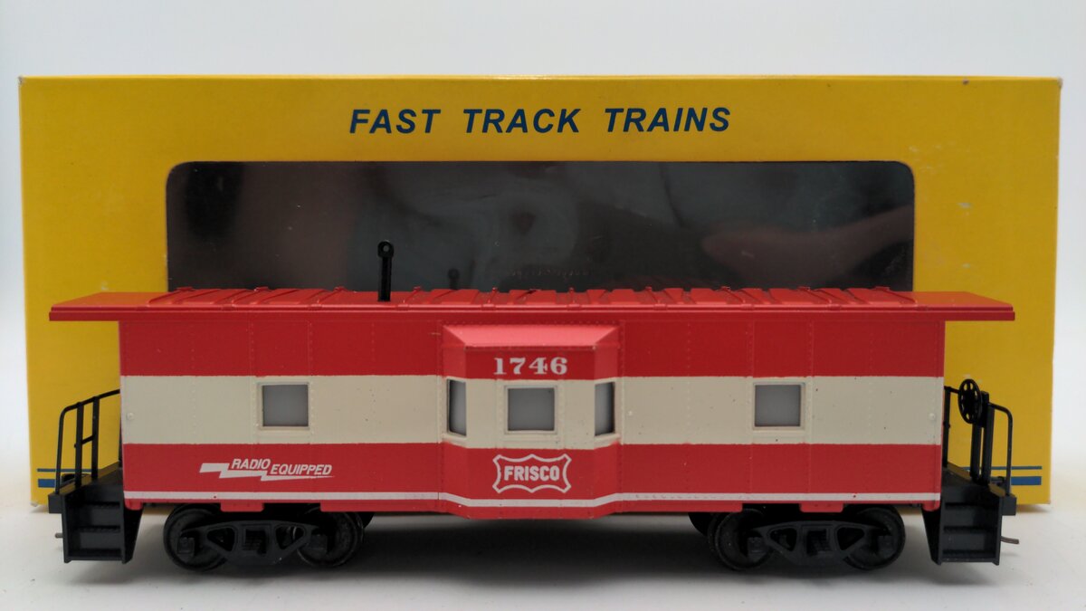 American Models 7722 S Gauge Illuminated Frisco Caboose #1746 VG/Box