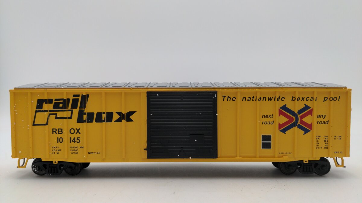 American Models 1501 S Scale Railbox Boxcar #10145 EX/Box