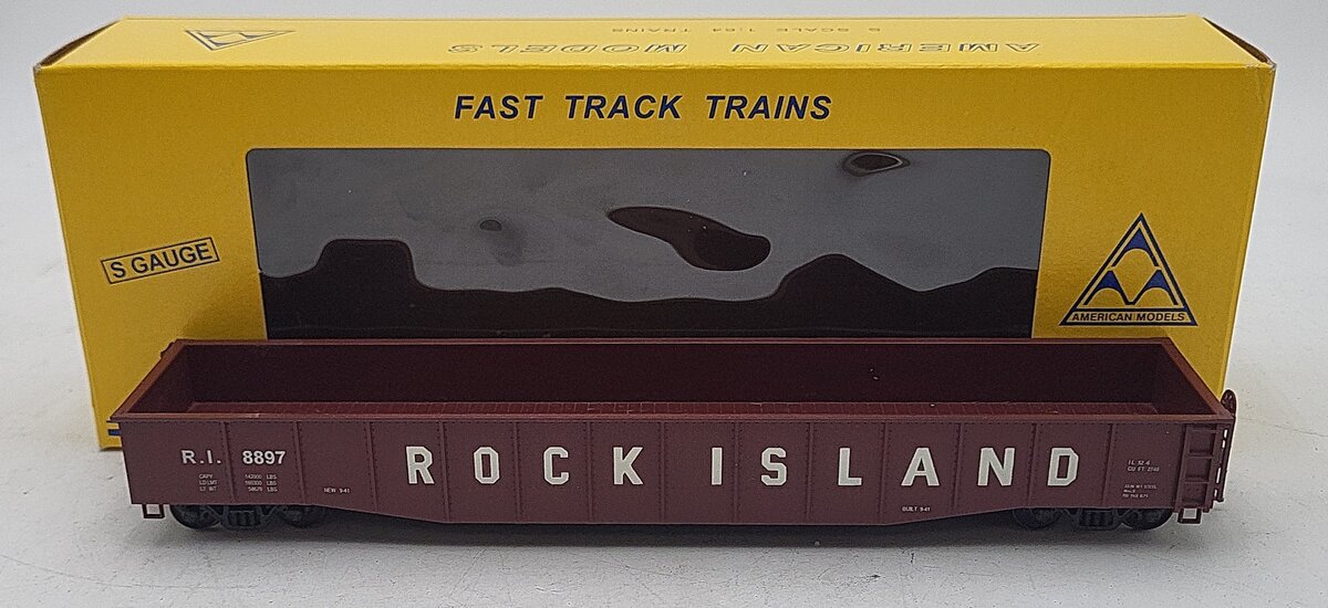 American Models 4432 S Scale Rock Island Gondola #4432 LN/Box