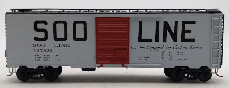 American Models 1149 S Scale SOO Line Boxcar #137822 LN/Box