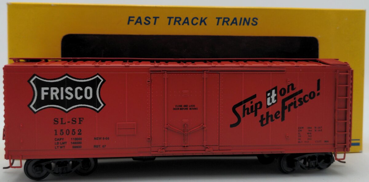American Models 2225 S Scale Frisco Box Car w/Scale Wheels #15052 EX/Box