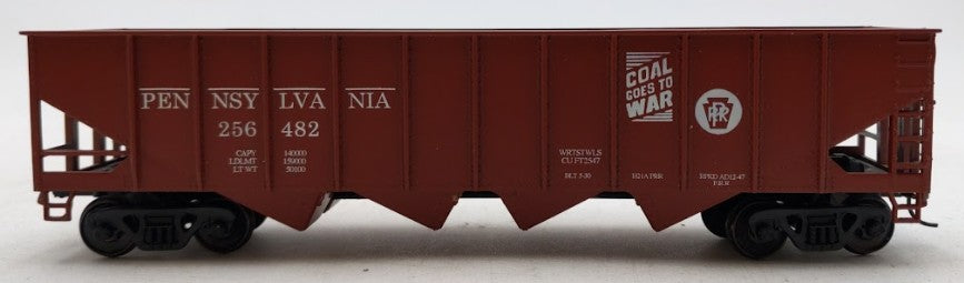 American Models 3458C S Scale Pennsylvania Railroad 4-Bay Hopper Car #256482 LN/Box