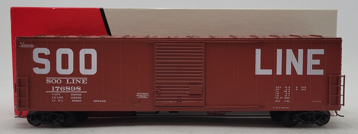 Precision Scale 176898 S Scale Soo Line Boxcar #176898 EX/Box