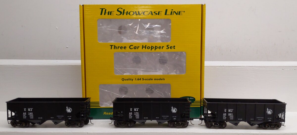 S-Helper 01180 S Scale Central Of New Jersey 3 Car Hopper Set A LN/Box