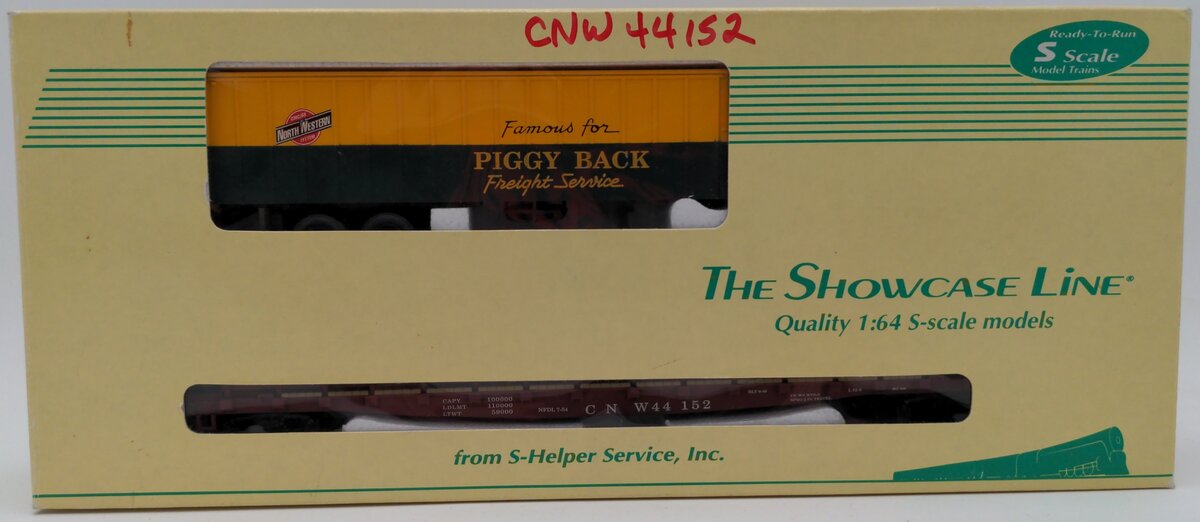 S-Helper 00188 S TOFC CNW #2 Flatcar with Trailer EX/Box