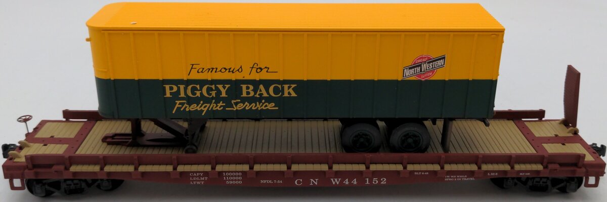S-Helper 00188 S TOFC CNW #2 Flatcar with Trailer EX/Box