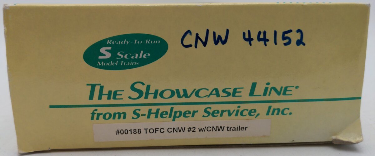 S-Helper 00188 S TOFC CNW #2 Flatcar with Trailer EX/Box