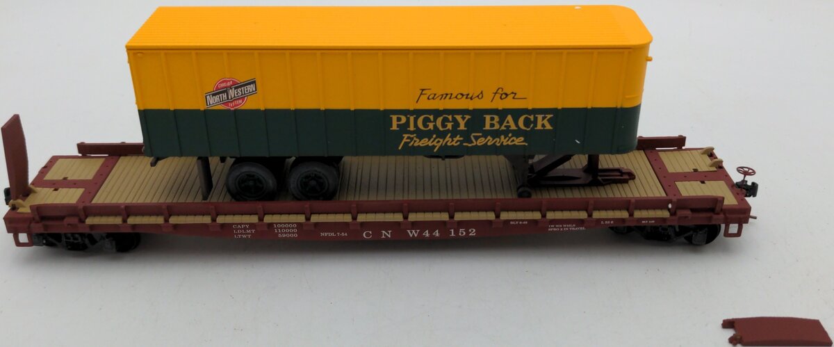 S-Helper 00188 S TOFC CNW #2 Flatcar with Trailer EX/Box