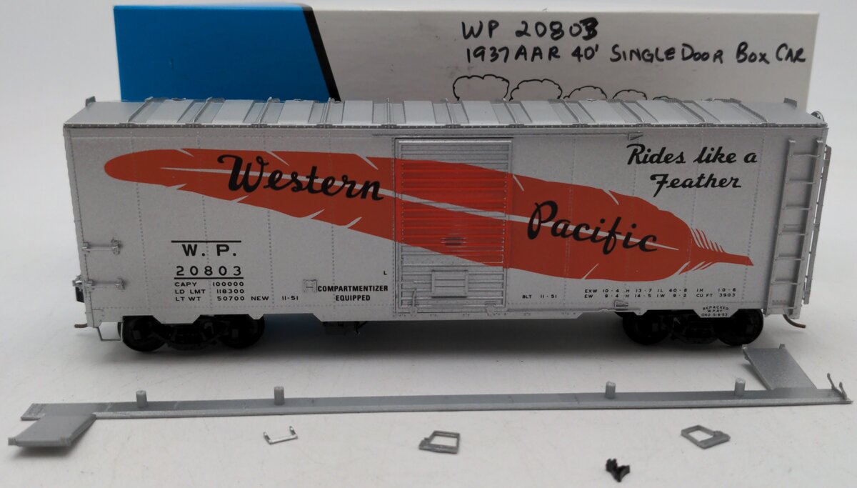 Pacific Rail 20803 Western Pacific Boxcar VG/Box