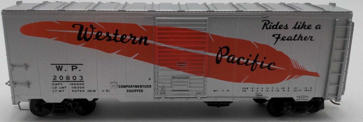Pacific Rail 20803 Western Pacific Boxcar VG/Box