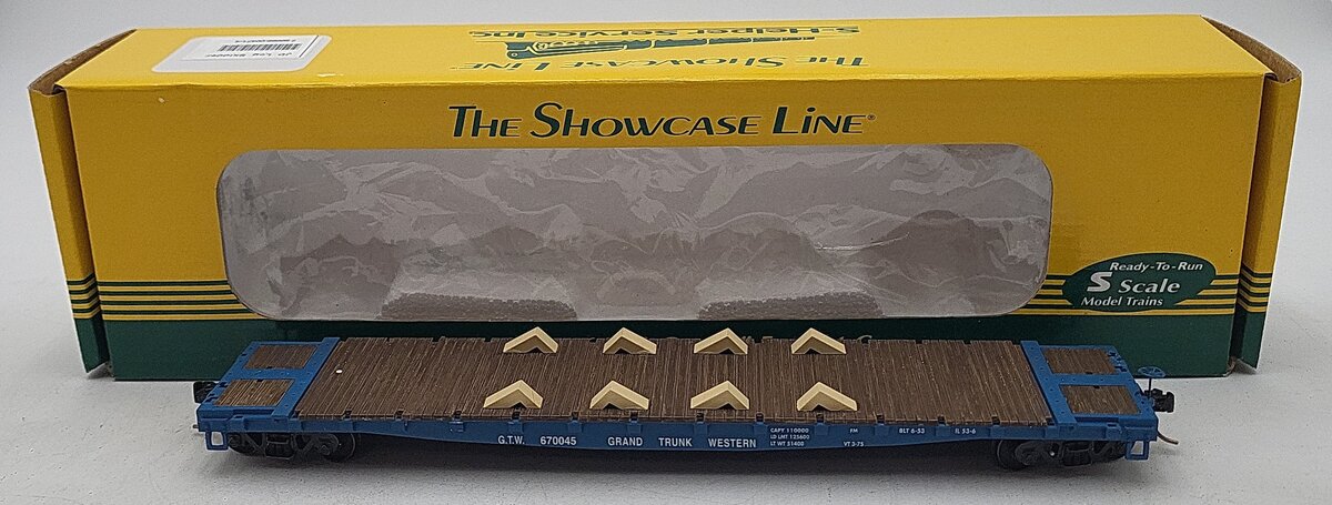 S-Helper 00559 S Grand Truck Western Flat Car #670045 LN/Box