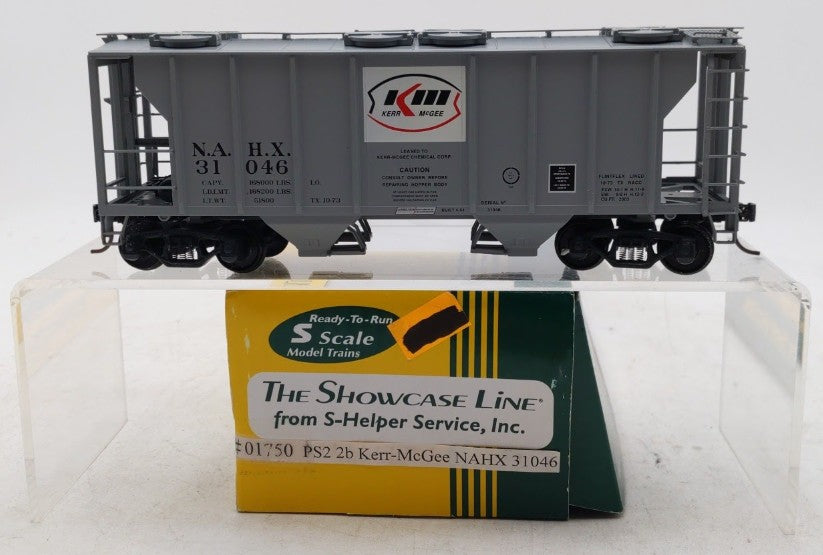 S-Helper Service 01750 S Scale Kerr McGee NAHX Covered Hopper Car #31046 LN/Box