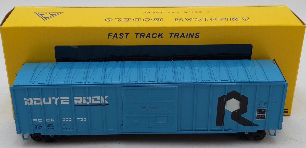 American Models 1518B S Scale Rock Island 50' Box Car #300733 LN/Box