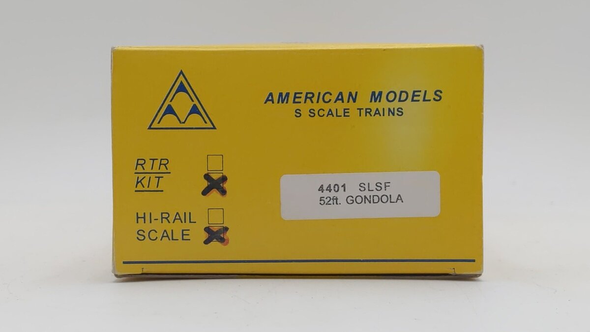 American Models 4401 S Scale SLSF 52ft. Gondola #61417 EX/Box